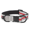 Reflective Dog Collar, Small, Black/Red, Nylon