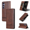 For Samsung Galaxy A56 5G AZNS Magnetic Calf Texture Flip Leather Phone Case(Dark Brown)