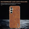 For Samsung Galaxy A36 AZNS Electroplated Frame Crocodile Texture Full Coverage Phone Case(Blue)