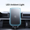 USAMS CD230 15W Accurate Aligment Wireless Charging Car Phone Holder with Suction Cup(Black)