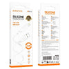 BOROFONE BX113 2.4A USB to 8 Pin Silicone Charging Data Cable, Length:1m(White)