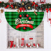 Cartoon Printed Outdoor Fan-shaped Hanging Flag Christmas Decorations, Style: Christmas Tree
