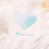 100 PCS A368 Heart Shape Thanks Greeting Card(Happy Every Day)