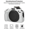For Canon EOS R100 Litchi Texture Soft Silicone Protective Case(White)