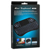 2.4GHz Mini i8 Wireless QWERTY Keyboard with Colorful Backlight & Touchpad & Multimedia Control for PC, Android TV BOX, X-BOX Player, Smartphones(Black)