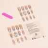 24pcs/box Handmade Nail Glitter Nail Jelly Glue Finished Patch, Color: BY1087(Wear Tool Bag)