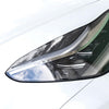 Car Headlight Eyebrow for Tesla Model 3(Carbon Fiber Black)