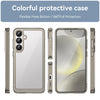 For Samsung Galaxy S25+ 5G Colorful Series Acrylic Hybrid TPU Phone Case(Transparent Grey)