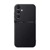 For Samsung Galaxy S25 5G Litchi Leather Magnetic Full Coverage Shockproof Phone Case(Black)