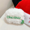 For AirPods 4 Christmas Series Plush Earphone Protective Soft Case(Christmas Green Letters)