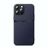 For iPhone 13 Pro Max Litchi Leather Magnetic Full Coverage Shockproof Phone Case(Navy Blue)