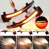1 Pair For Audi TT MK2 2007-2014 Car Dynamic LED Turn Signal Light Rearview Mirror Flasher Water Blinker (Transparent Black)