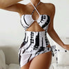 Sexy Three-piece Split Bikini Women Swimsuit, Size:M(As Show)