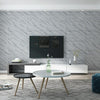 3D Striped Texture Wallpaper Non-woven Deerskin Velvet Marble Thickened Wallpaper, Size:53x950cm(Smoky Grey)