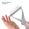 Double-Sided Pet Comb, Silver, Large - Cat & Dog Grooming