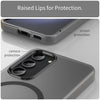 For Samsung Galaxy S23 5G MagSafe Frosted Translucent TPU + PC Full Coverage Phone Case(Black)