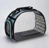 Foldable Transparent Pet Carrier Bag, Small, Blue (S)