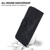 For Xiaomi Redmi K70 / K70 Pro Seven-shaped Embossed Leather Phone Case(Black)
