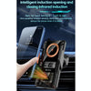 15W QI Protocol Wireless Car Charger Smart Induction Phone Holder(Black)
