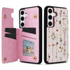 For Samsung Galaxy S25 5G Printed Double Buckle RFID Anti-theft Phone Case(Dried Flower World)