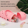 Portable Makeup Pen Storage Frame Multifunctional Silicone Makeup Tool Storage Box(Pink)