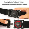 TUSHI 3.8cm Width Men Belts Army Style Quick Release Buckle Nylon Outdoor Man Casual Belt 125cm, Style: Overlock-Black