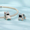 S925 Sterling Silver Rose Gold Off-road Vehicle DIY Beads(SCC2711)