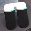 1 Pair Carbon Fiber Touchscreen Anti-slip Anti-sweat Gaming Finger Cover for Thumb / Index Finger (Blue)