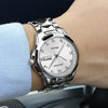 JIN SHI DUN 8813 Fashion Waterproof Luminous Automatic Mechanical Watch, Style:Men(Silver White)