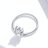 S925 Sterling Silver Love In The Palm Of Your Hand Women Ring, Size:8