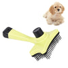 Elite Multi-functional Plastic Grooming Comb Cut Tangles Tool Pet Brushes(Green)