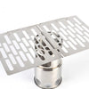 Stainless Steel Folding Barbecue Net  Portable BBQ Picnic Accessories, Size:L 35.8x20CM