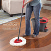 4 PCS Rotating Triangle Cotton Yarn Mop Head Mop Replacement Cloth For O-Cedar/Vileda