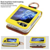 For Samsung Galaxy Z Flip6 VIETAO Metal Ring Card Slot PU Phone Case(Yellow Brown)