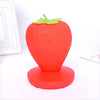 Creative Home LED Silicone Strawberry Night Light USB Rechargeable Bedside Decoration Atmosphere Light(Red)