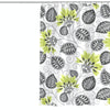 80x200cm Botanical Flower Printed Waterproof Polyester Shower Curtain Home Thickened Bathroom Curtain Cloth
