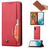 For Samsung Galaxy S25+ 5G Knead Skin Texture Flip Leather Phone Case(Red)