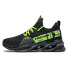 Men Light Breathable Casual Shoes Comfortable Mesh Sneakers Running Shoes, Size: 41(Black Green)