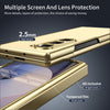 For Samsung Galaxy Z Fold6 Integrated AG Frosted Vacuum Plating Phone Case(Gold)