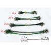 20 PCS Luya Front Wire With Pin Wire Anti-bite Wire, Size:25CM(Green)