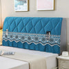 Bedside All-Inclusive Anti-Collision Quilted Thick Fabric Protective Cover, Size: 60x120cm(Eight Petals Blue)
