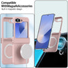 For Samsung Galaxy Z Flip5 Hinge MagSafe PC Full Coverage Phone Case(Pink)