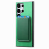 For Samsung Galaxy S25 Ultra 5G Retro Magsafe Card Bag PU Back Cover Phone Case(Green)