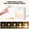 NL2101 Motion Sensor LED Night Light AC Plug Dimming Sleep Lights,Spec: Warm White EU Plug
