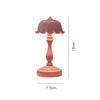 Retro Charging Table Lamp Bedroom Bed LED Eye Protection Light(LD05 Lotus Light Green)