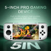 E6 Handheld Game Console 5 Inch IPS Screen Retro Gamebox, Memory: With 64GB TF Card(Green)