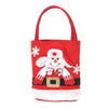 Cute Large Capacity Christmas Decorations Gift Bag Kids Candy Tote Bag(Snowman)