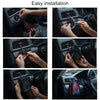 Car Air Outlet Storage Bag Mobile Phone Storage Hanging Bag (Brown)