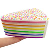 Jumbo Rainbow Triangle Cake Squeeze Toy Slow Rising Stress Relif Toys for Kids