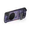 For Steam Deck DEVASO Transparent Thermal Back Case With Bracket Gaming Console Protective Case(Purple)